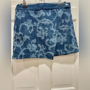 Rag & Bone Marina Ikat Denim Skirt